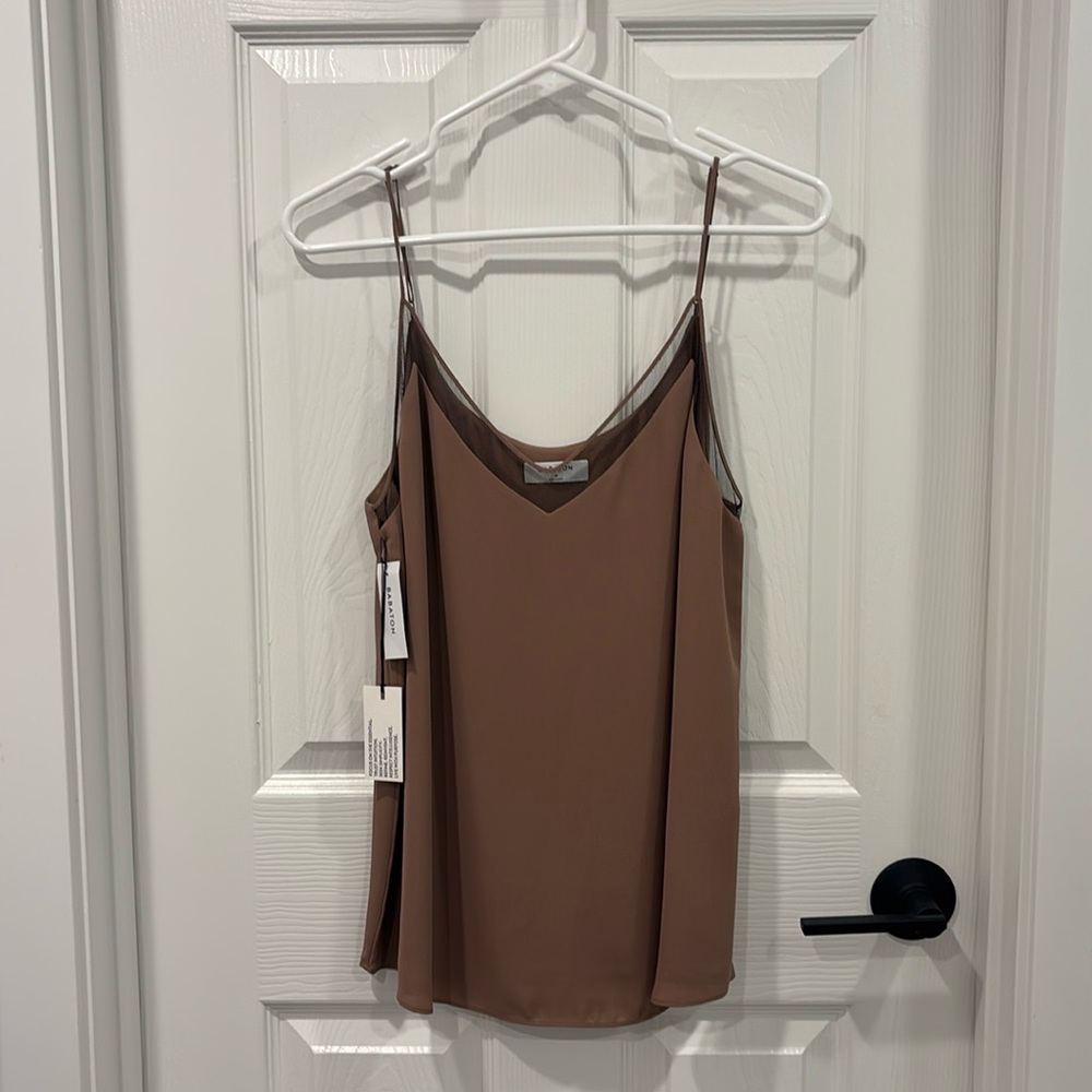 NWT Babaton Galen Mesh Cami Top